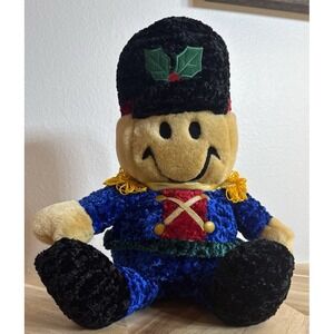 VTG DanDee Soldier Nutcracker Animated Music Giggle Wiggle XMAS Plush See Video!
